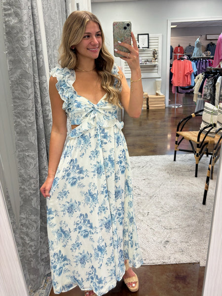 Soft and Serene Floral Dress