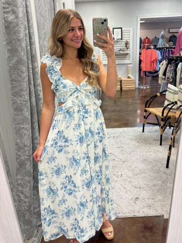 Soft and Serene Floral Dress