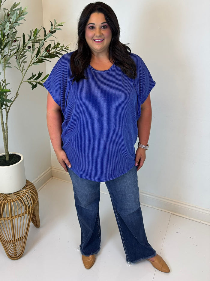 Easy Radiance Ribbed Top - Plus