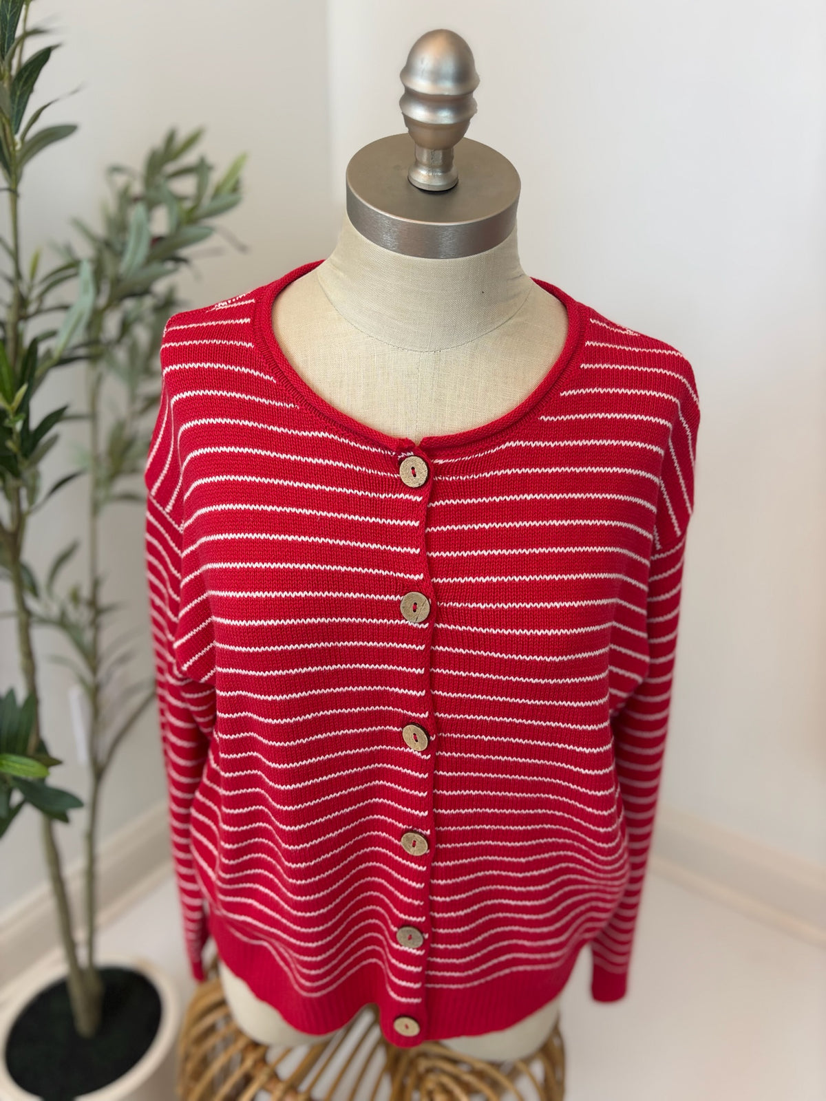 Timeless Lines Button Front Cardigan