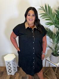 Class Act Shirt Dress - Plus