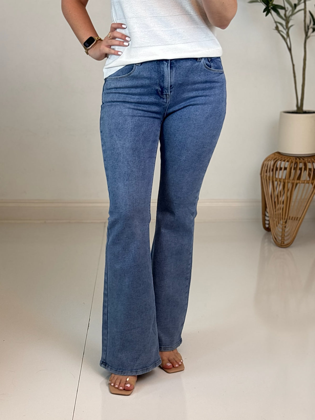 Hope High Rise Flare Jean - Risen