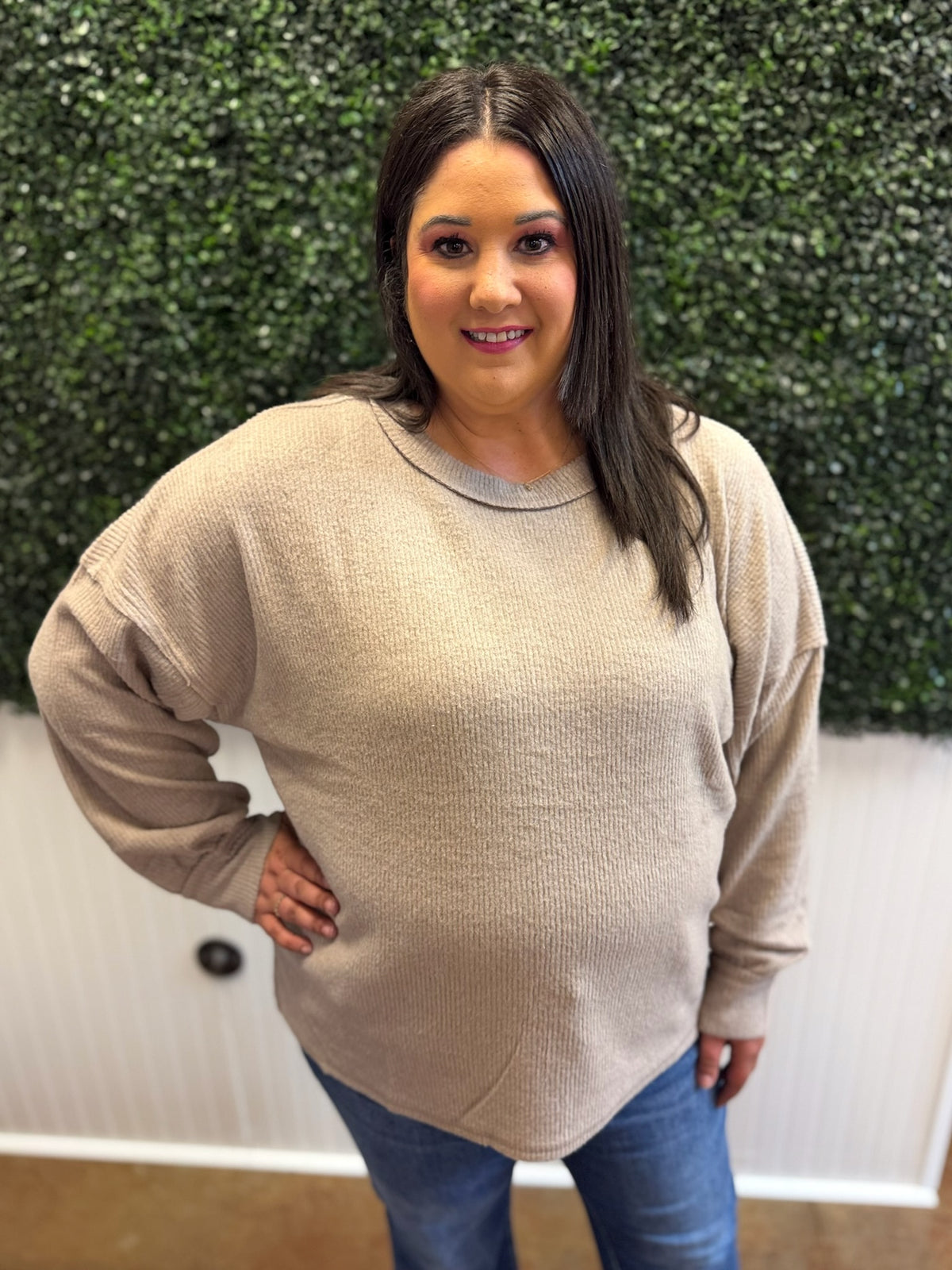 Easy Does it Ribbed Top - Plus