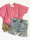 Dylan Distressed Denim Short - Risen