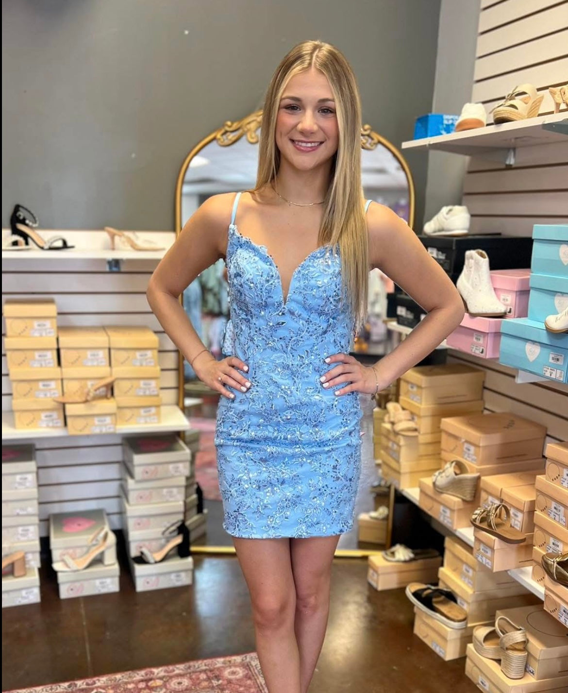 Elena Embroidered Dress