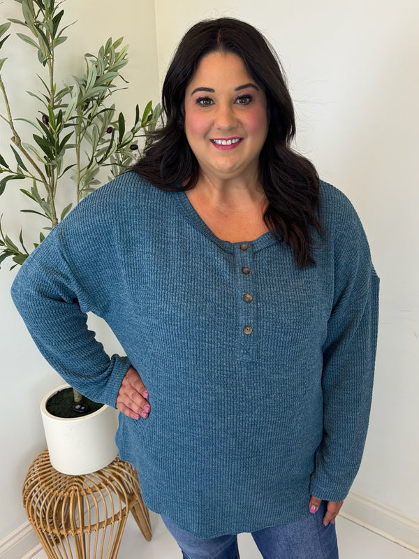 Wynona Ribbed Top - Plus