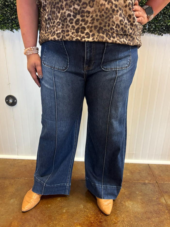 Kolbie Cropped Wide Leg Jean - Risen (Plus)