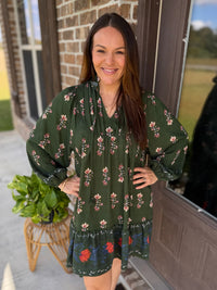 Rustic Reverie Floral Dress