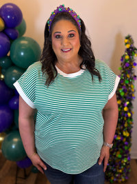 Canal Street Striped Top - Plus