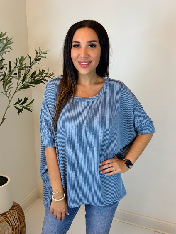 Serene Mood Ribbed Top