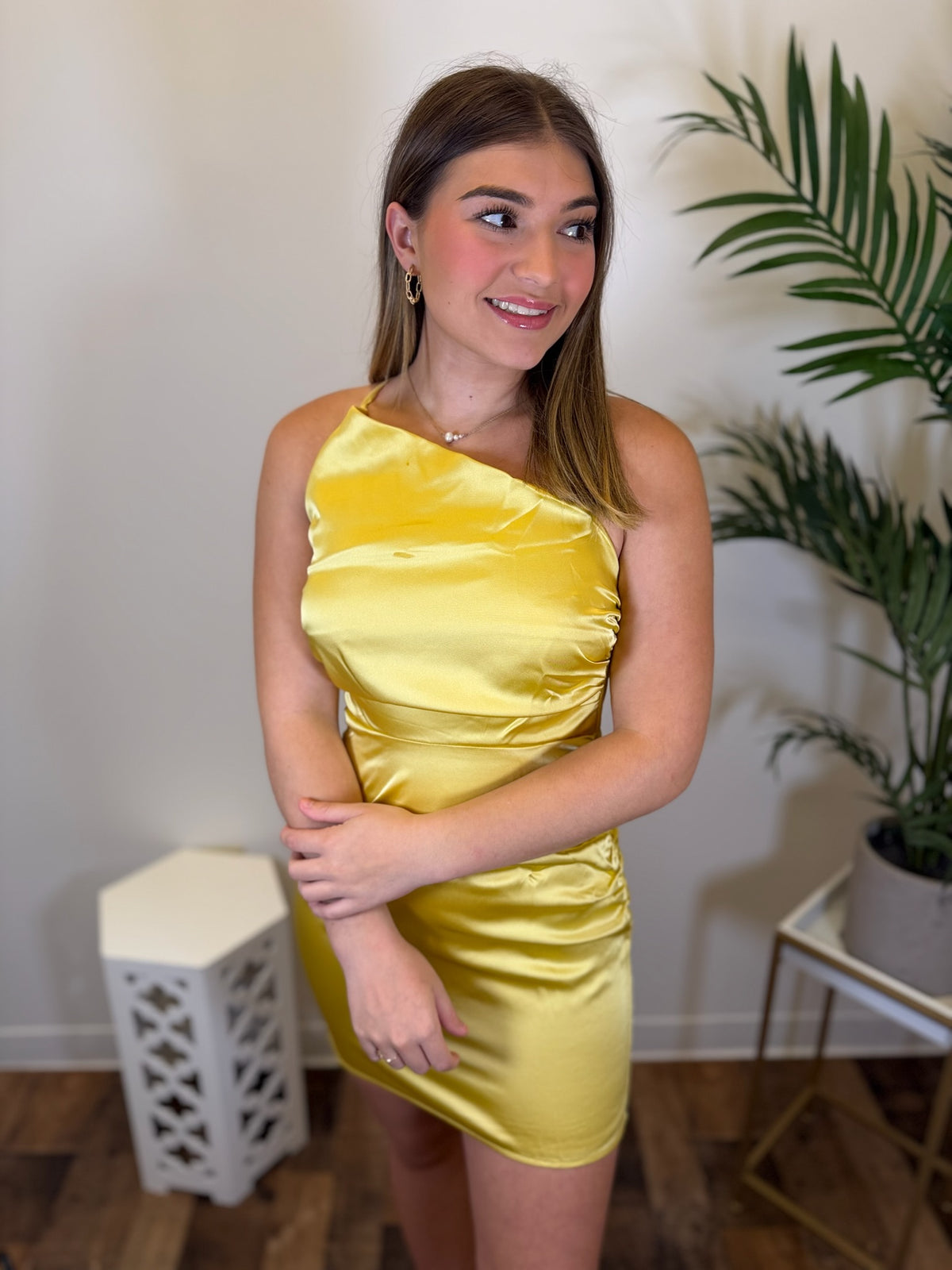 Golden Moment Mini Dress