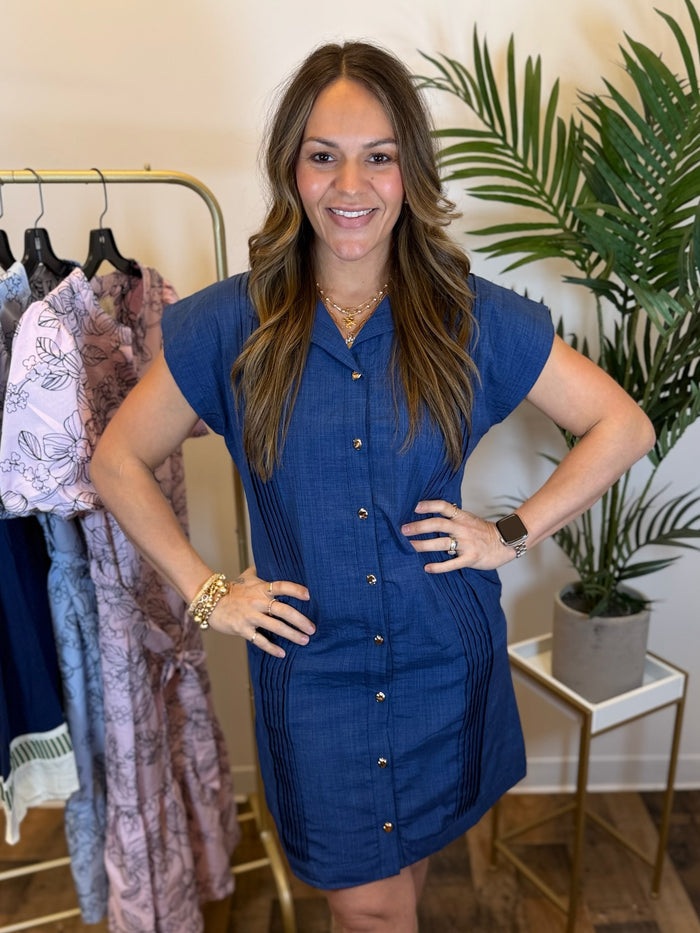 Timeless Lines Shirt Dress