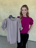 She's a Doll Mock Neck Top