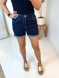 Kendall Cuffed Denim Short - Risen
