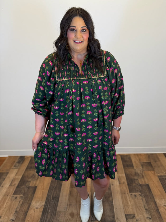 Secret Garden Floral Dress - Plus