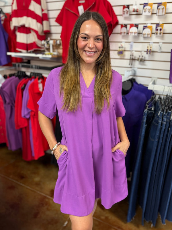 Purple Play Mini Dress