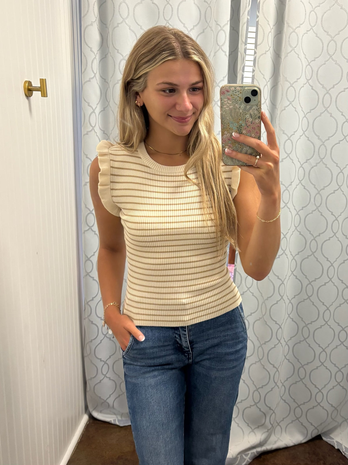 Cafe Cutie Cap Sleeve Top
