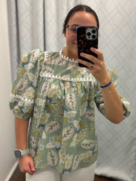 For the Weekend Floral Blouse