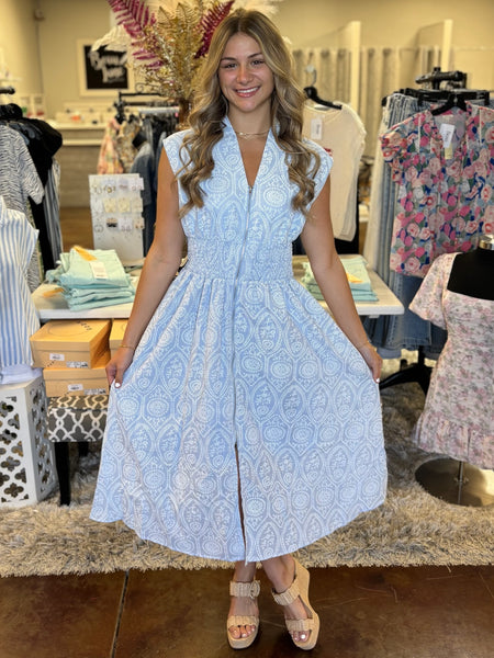 In the Clouds Eyelet Dress