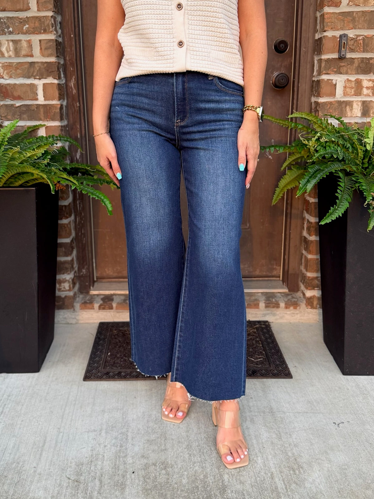 Cassie Crop Wide Leg Jean