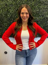 Darling Detail Diamond Print Cardigan