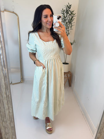 See the Light Striped Dress