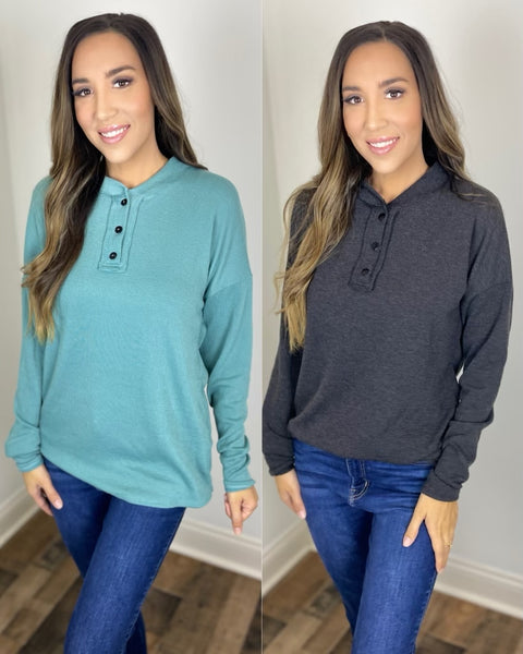 Blake Button Neck Sweater