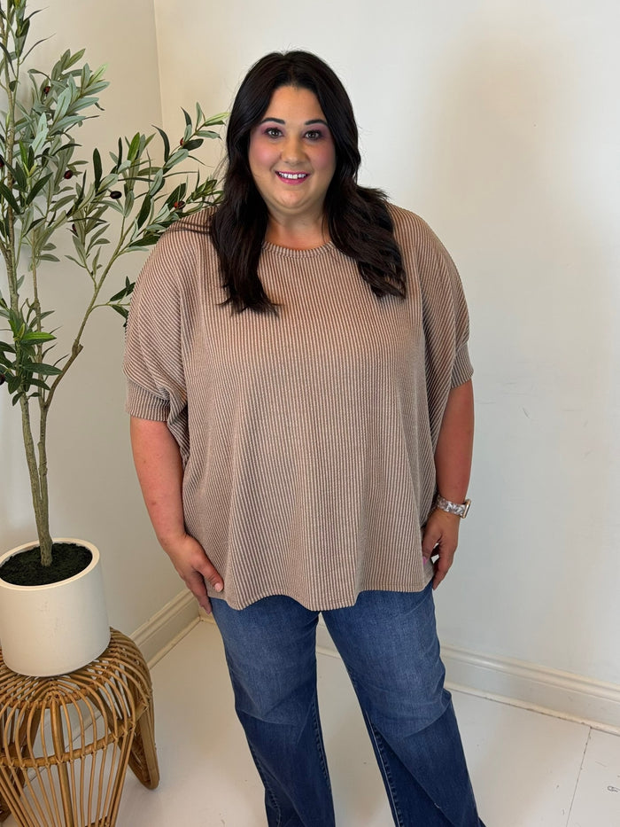 Everyday Flow Ribbed Top - Plus