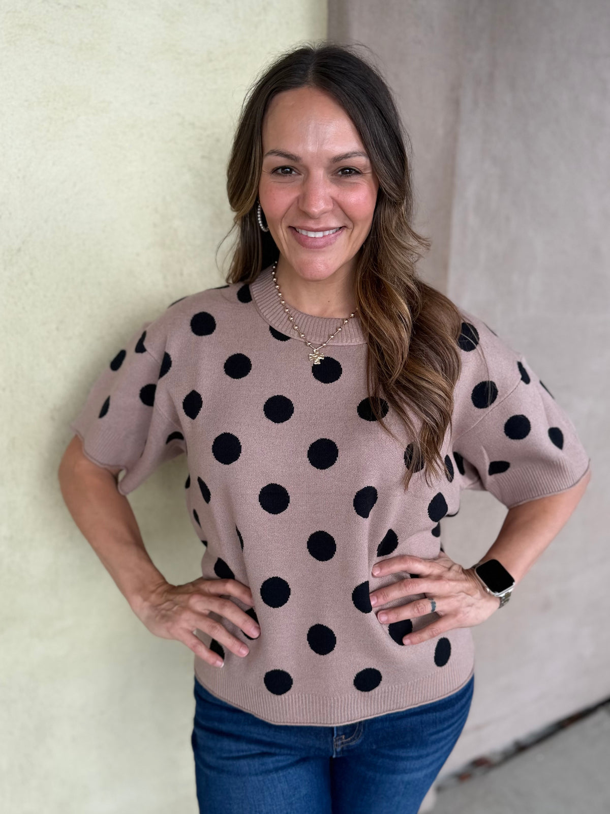 Seeing Spots Sweater Top