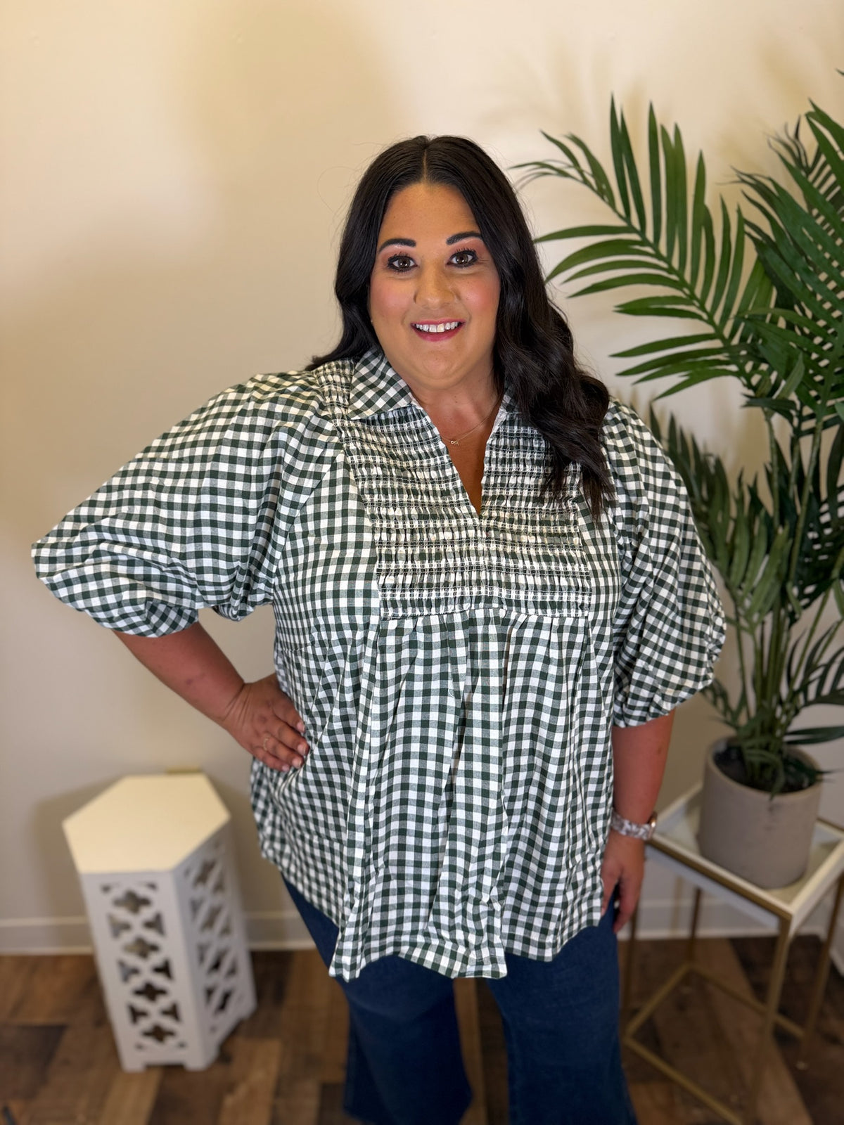 Pleasant Company Plaid Top - Plus