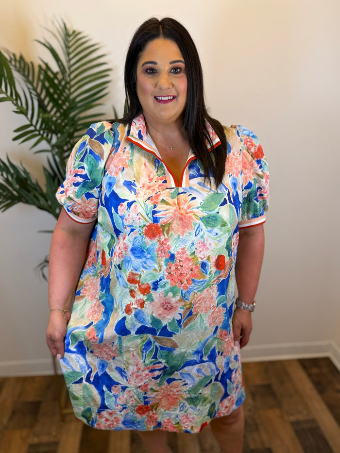 Bloomscape Mini Dress - Plus