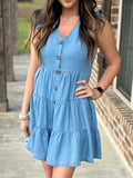 Sunshine Season Chambray Dress