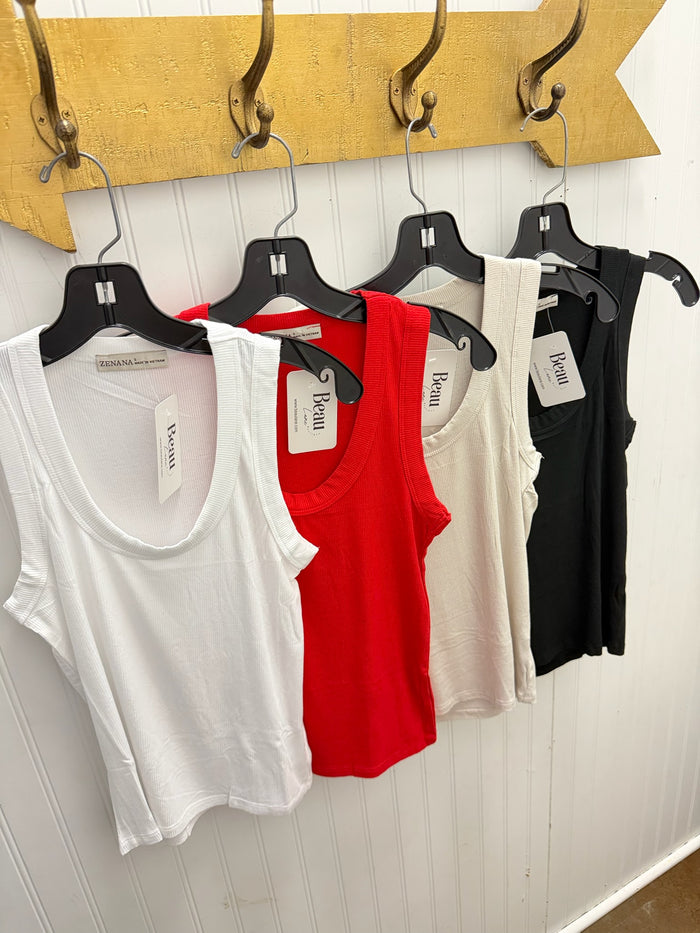Perfectly Basic Ribbed Tank