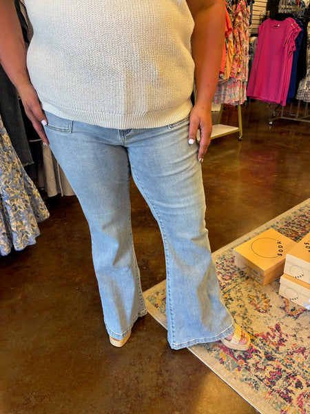 Rowan High Rise Flare Jean - Risen (Plus)