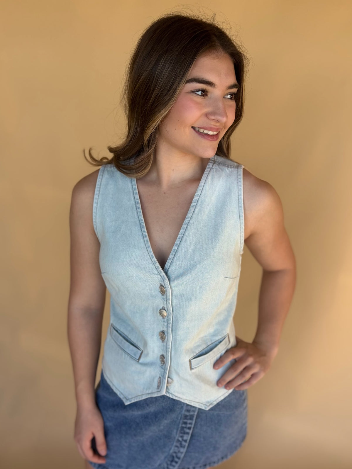 Urban Edge Denim Vest