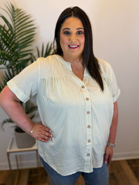 Spring Grove Button Front Top - Plus