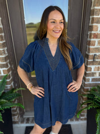 Better in Blue Denim Dress