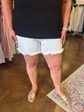 Frances Frayed Denim Short - Risen (Plus)