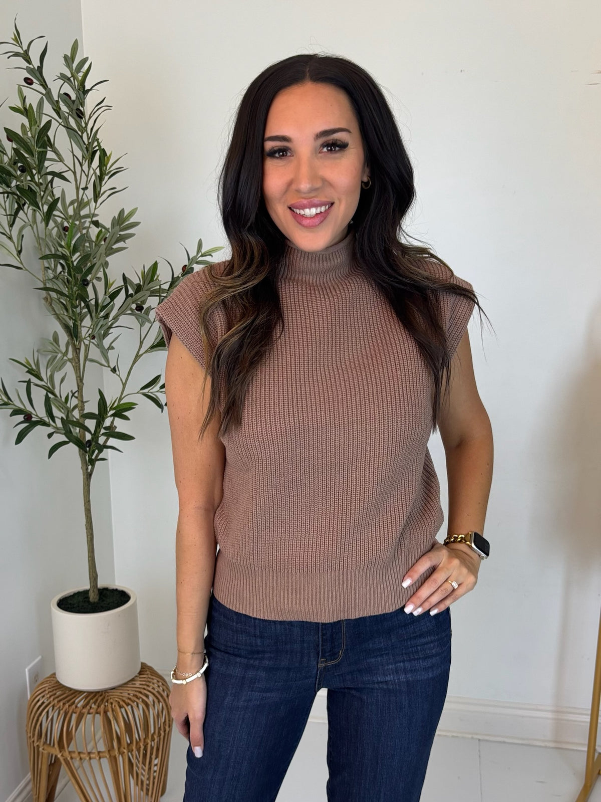 Warm Intentions Mock Neck Top
