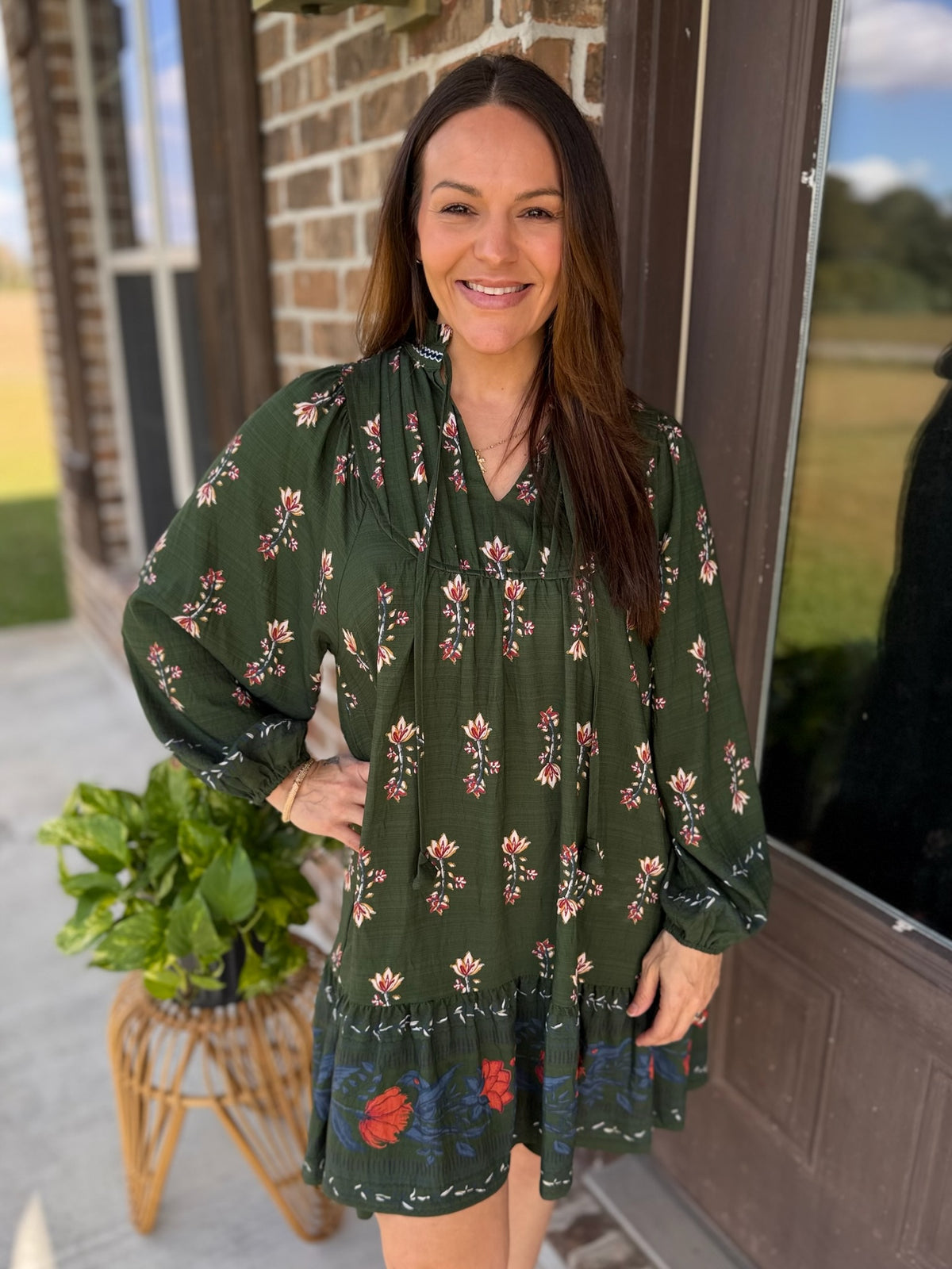 Rustic Reverie Floral Dress