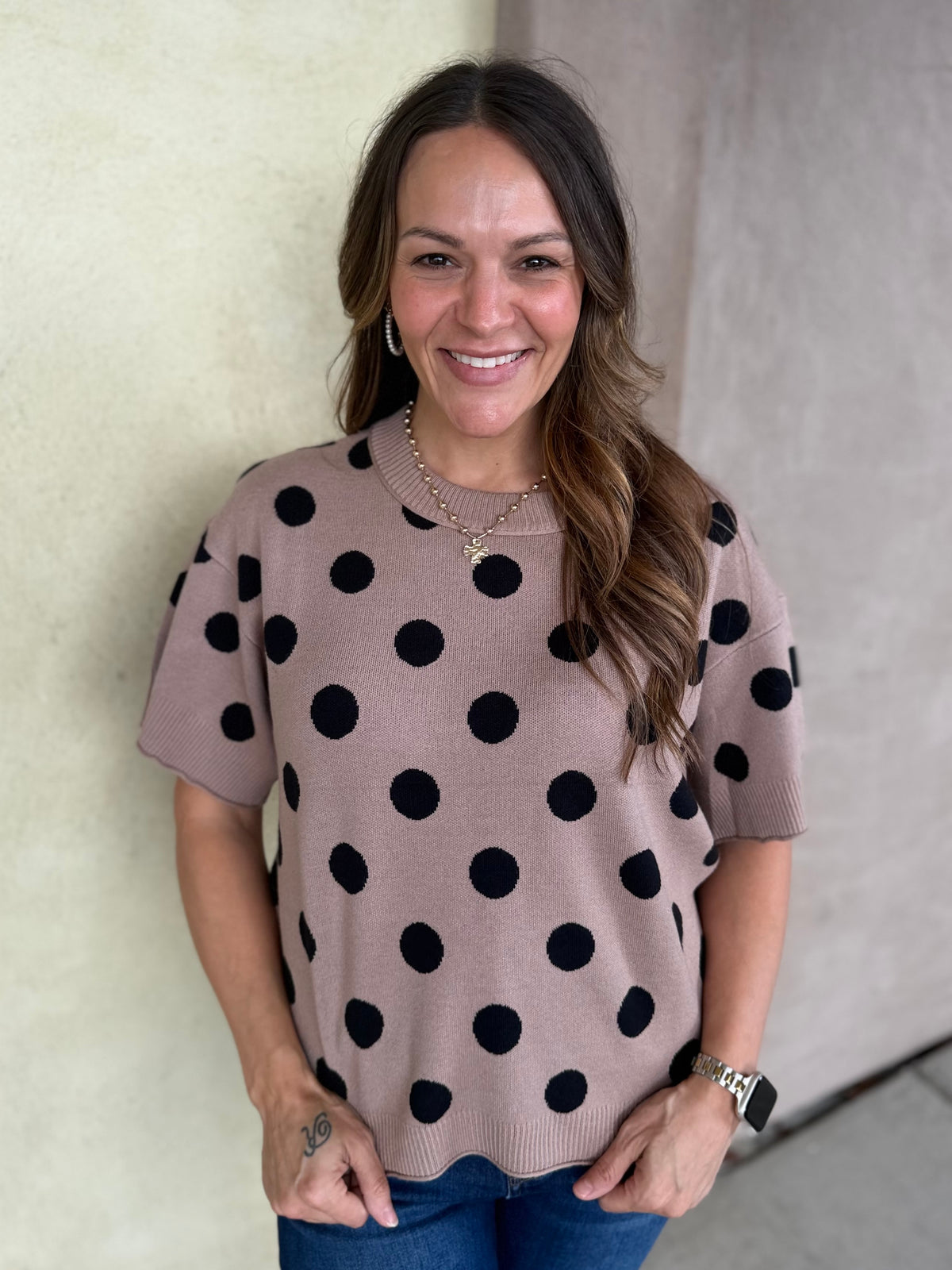 Seeing Spots Sweater Top