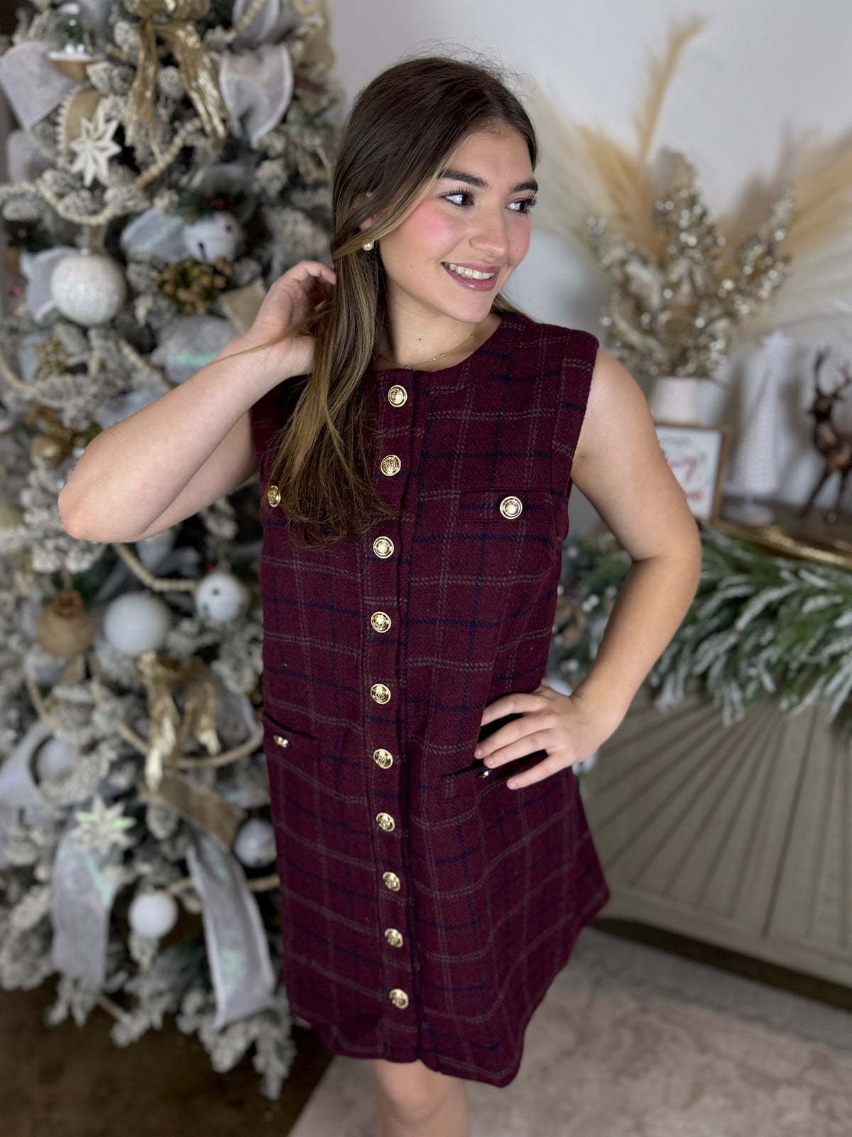 Editorial Tweed Dress