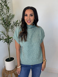 Muted Moment Mock Neck Top