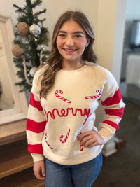 Candy Cane Lane Sweater