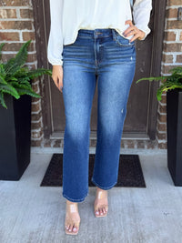 Miranda Mid Rise Crop Straight Jean