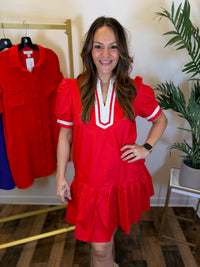 Home Team Contrast Trim Dress