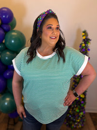 Canal Street Striped Top - Plus