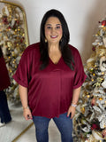 Mrs. Clause Blouse - Plus