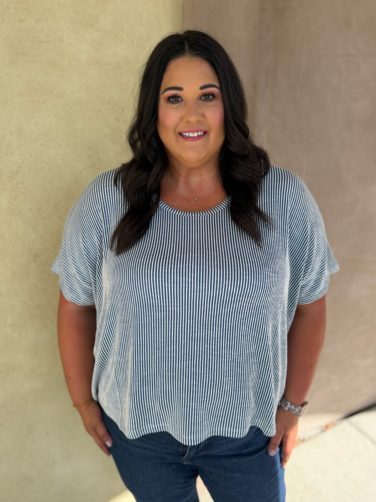 Classic Lines Ribbed Top - Plus