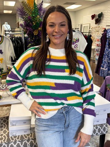 Jazz it Up Striped Sweater